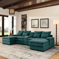 KEIKI 130" U-Shaped 6 seat Sofa by Unknown