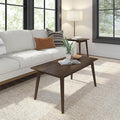 Plank+Beam 40 Inch Mid Century Modern Coffee Table, Wood Coffee Tables by PlankBeam
