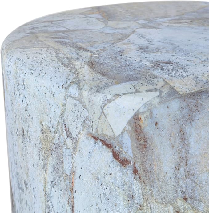 JONATHAN Y TBL1101B Troy 16" Modern Minimalist Faux Marble Column - Image 7