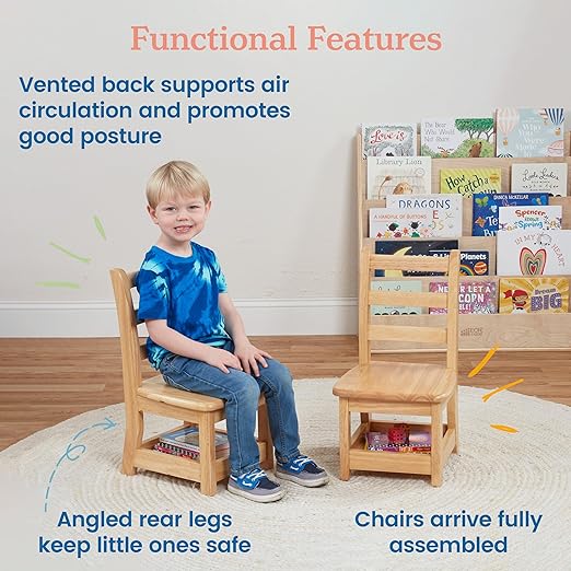 ECR4Kids Three Rung Ladderback Chair - Image 5