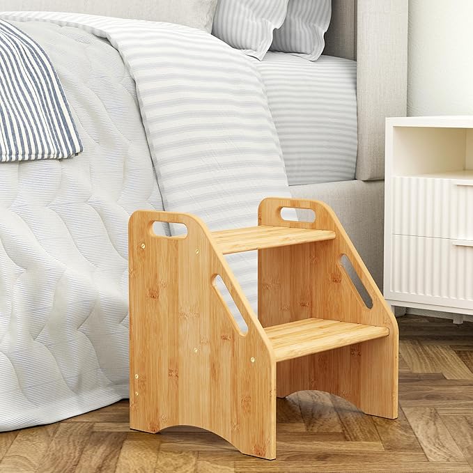 AMBIRD Wooden Step Stool, 15.75'' H Potty Training Toddler 300 lbs Capacity by AMBIRD