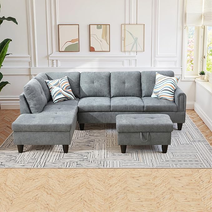 Osparple L Shaped Couch Sectional Couches - Image 4