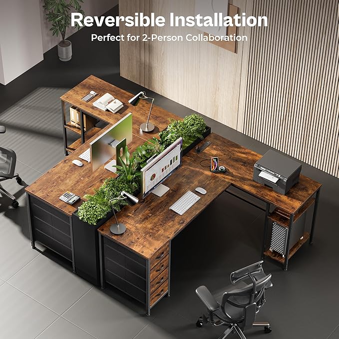 Huuger 55 Inch L Shaped Desk - Image 3