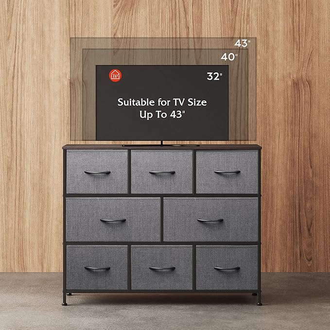 WLIVE 8 Drawer Dresser for Bedroom, Fabric Dresser - Image 4