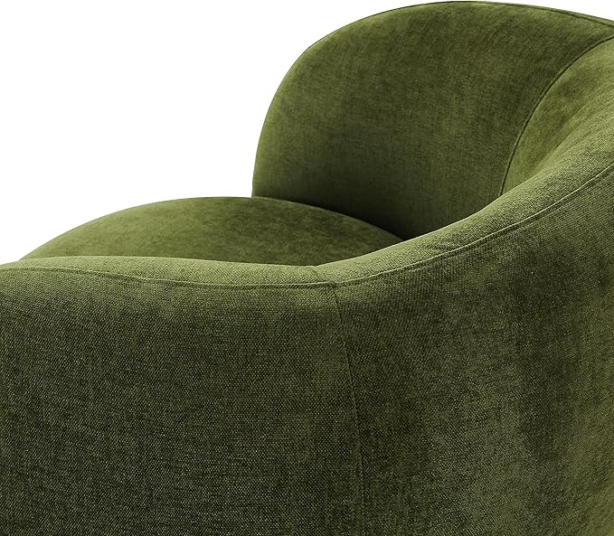 POLY & BARK Poole Lounge Chair in Distressed Green Velvet - Image 9