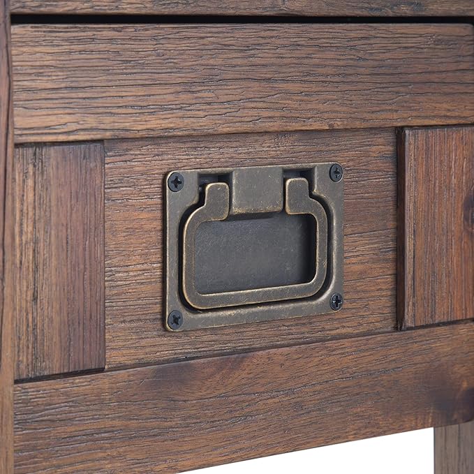 SIMPLIHOME Monroe SOLID ACACIA WOOD 14 inch Wide Rectangle Rustic Narrow Side - Image 7