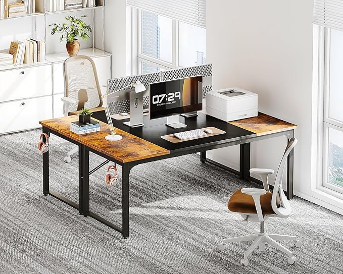 Coleshome 63 Inch Computer Desk, Modern Simple Style Desk - Image 2
