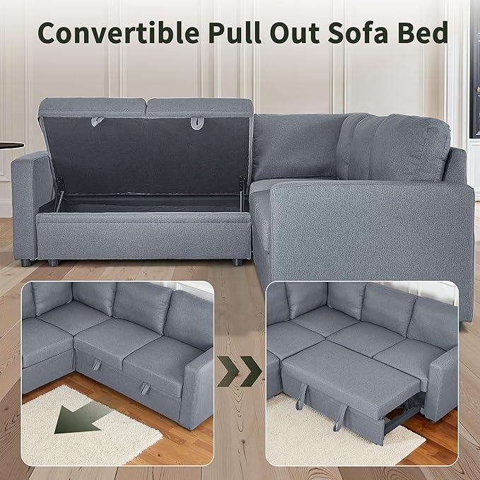 83" Pull Out Sleeper Couch - Image 3