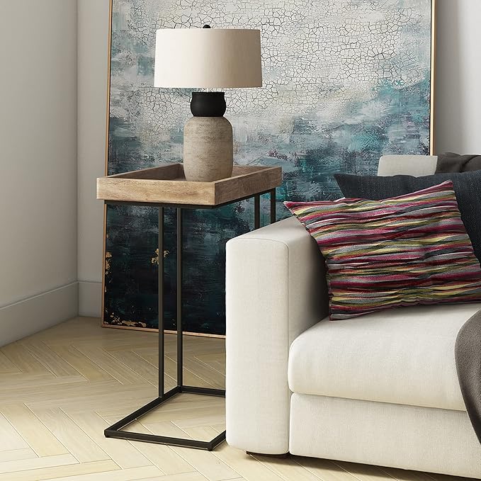 SIMPLIHOME Gallagher SOLID MANGO WOOD and Metal 12 inch Wide Rectangle - Image 2