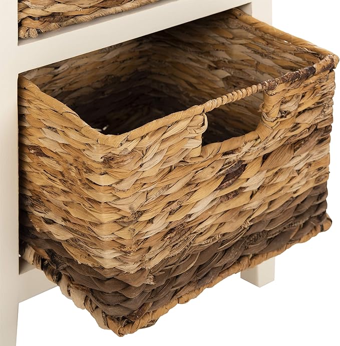 Safavieh Home Collection Everly Drawer, Vintage White 1-Drawer 2 Removable - Image 11