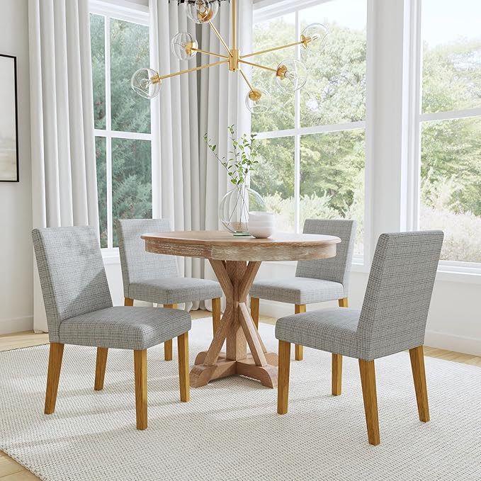 HomePop Home Decor |Classic Upholstered Parsons Dining Chairs |Decorative Home - Image 2