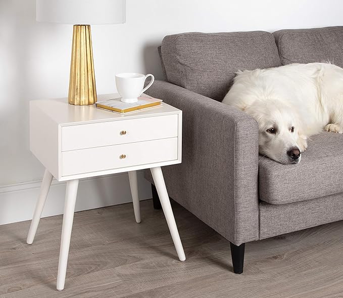 Kate and Laurel Finco Midcentury Modern Style Side Table - Image 2