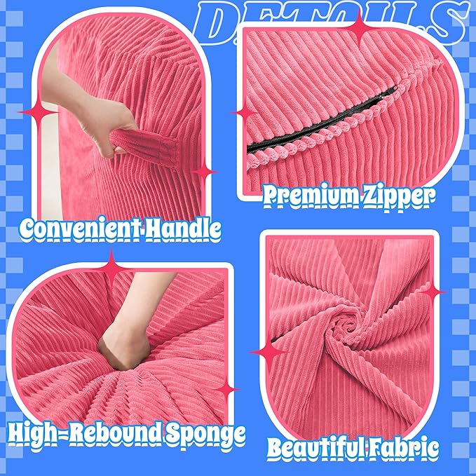 HABUTWAY 6FT Bean Bag Chair, Giant Bean Bag Chairs - Image 6