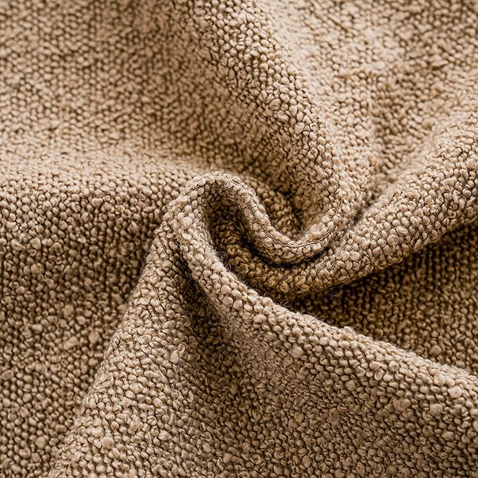 Foindtower Pack of 2 Textured Boucle Throw Pillow Covers Accent Solid Pillow - Image 3