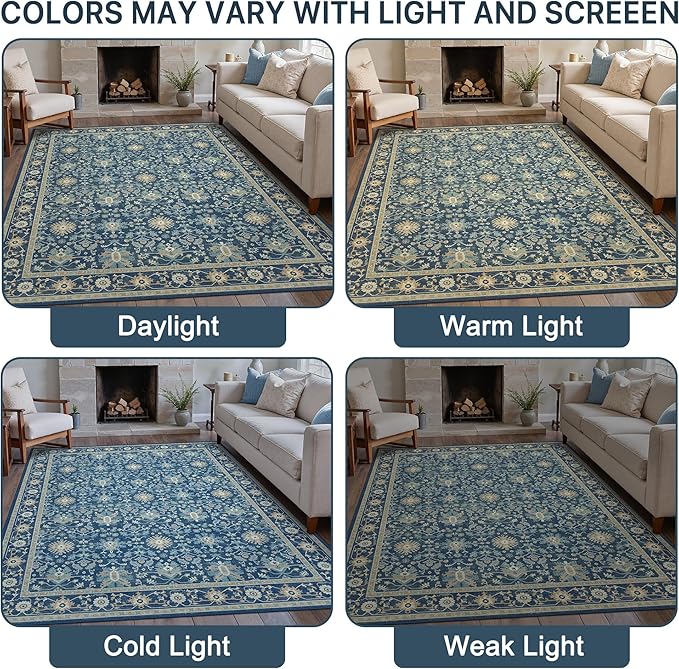 8X10 Area Rugs Machine Washable Runner Rugs - Image 6
