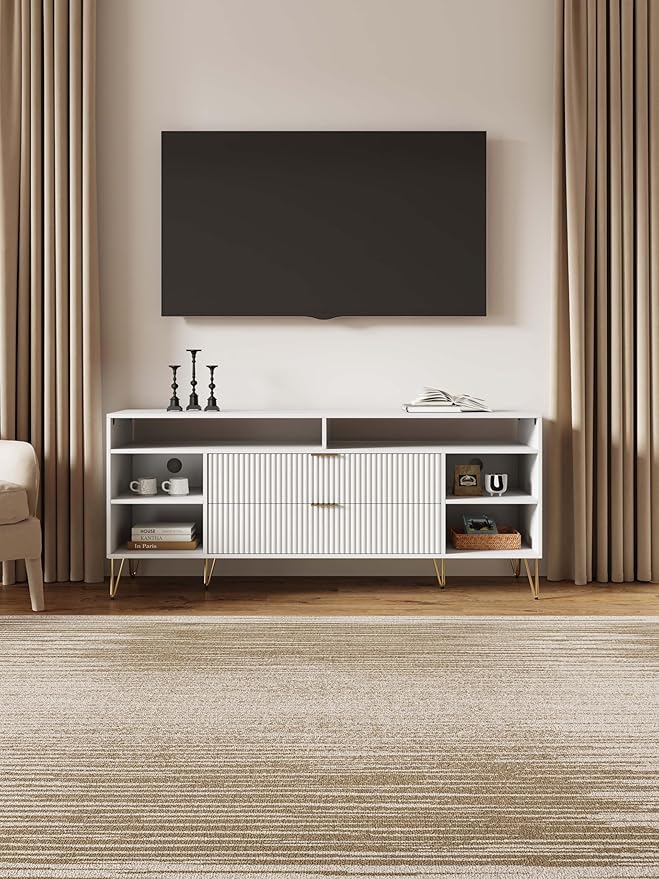Manhattan Comfort Dumbo Mid Century Modern TV Stand - Image 2