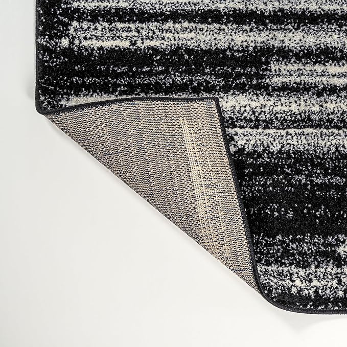 JONATHAN Y Khalil Modern Berber Stripe Black/Cream Indoor Area Rug, Contemporary - Image 9