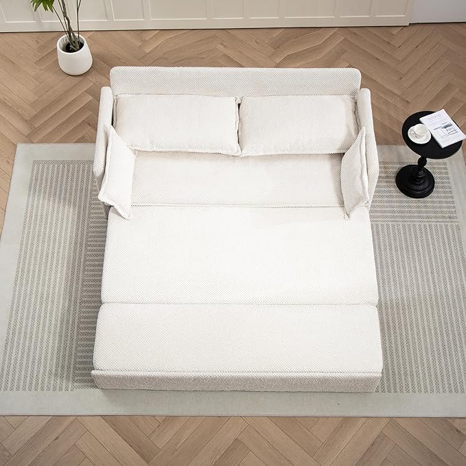 Furnimart 73.6" King Size Pull Out Sofa Bed, 3 in 1 Convertible Sleeper Bed - Image 2