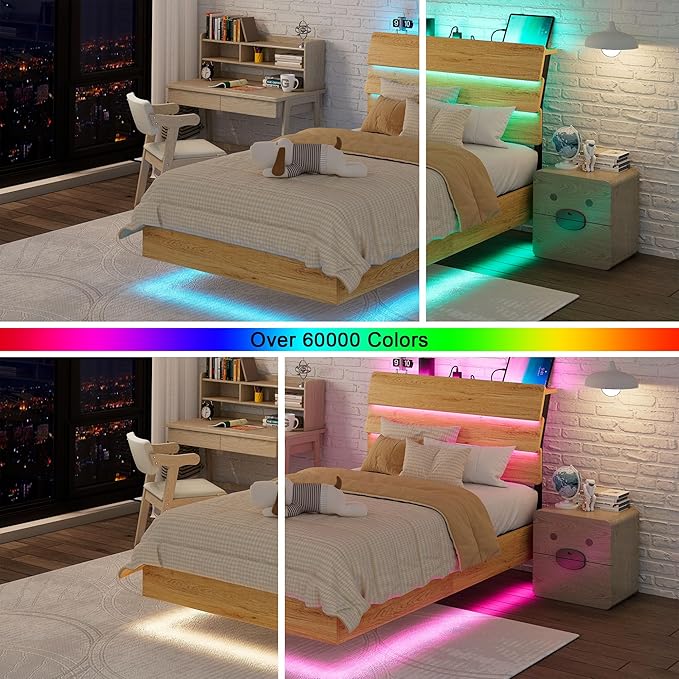 Feonase Floating Bed Frame Twin - Image 8
