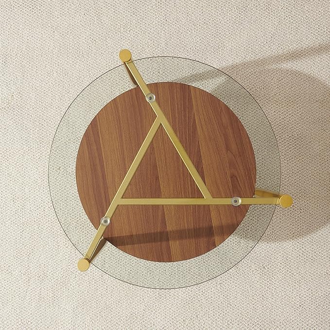 Round End Table, Mid-Century Modern Design, D20*H23 inch, - Image 8