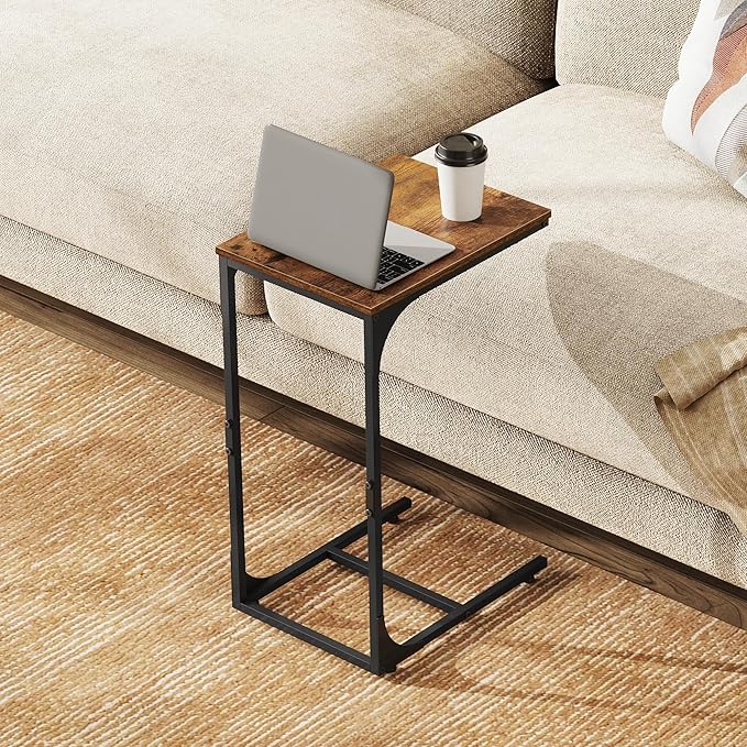 WLIVE C-Shaped End Table Set of 2, Small Couch Side Tables - Image 2