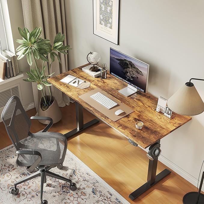 Agilestic Electric Standing Desk, Large 60 x 24 Inches Height Adjustable Desk - Image 2