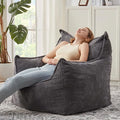 Giant Bean Bag Chair Sofa for Adults Teens, Comfy Corduroy Large Bean Bag Chairs by Ebenchico