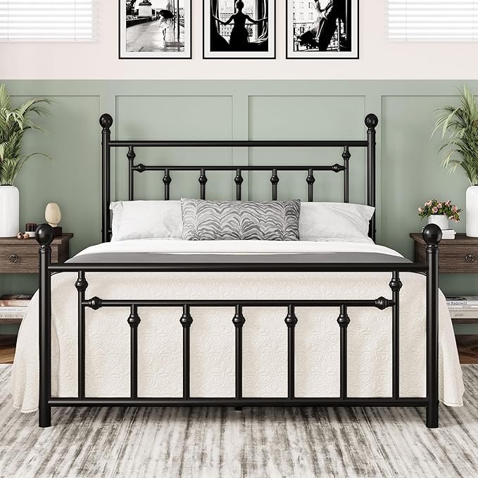Allewie 14 Inch Queen Size Metal Platform Bed Frame by Allewie
