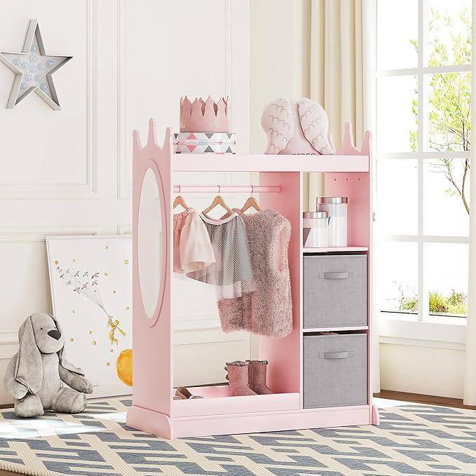 UTEX Kids Armoire Wardrobe Closet - Image 7