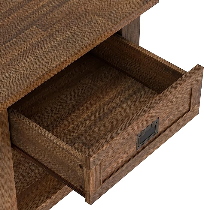 SIMPLIHOME Monroe SOLID ACACIA WOOD 22 inch Wide Square Rustic End Table in - Image 10