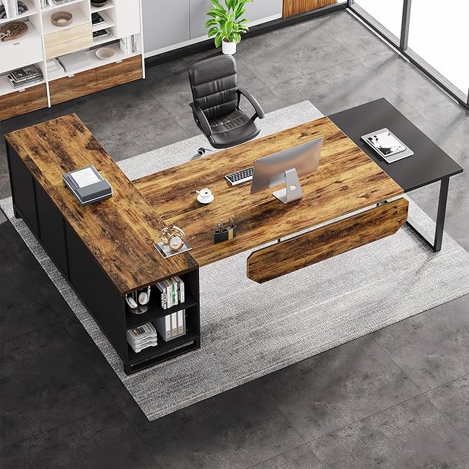 Tribesigns 70.8" Executive Desk - Image 4