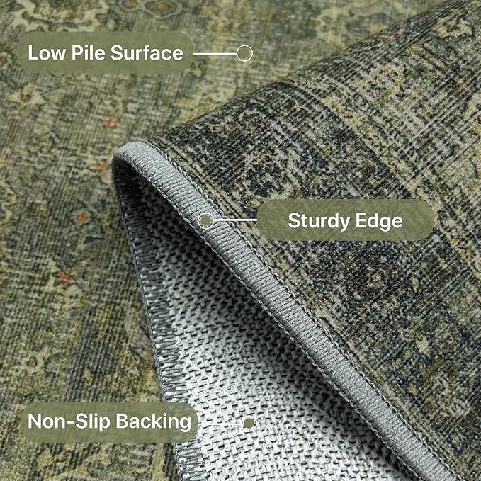 8X10 Area Rugs Machine Washable Rugs - Image 5