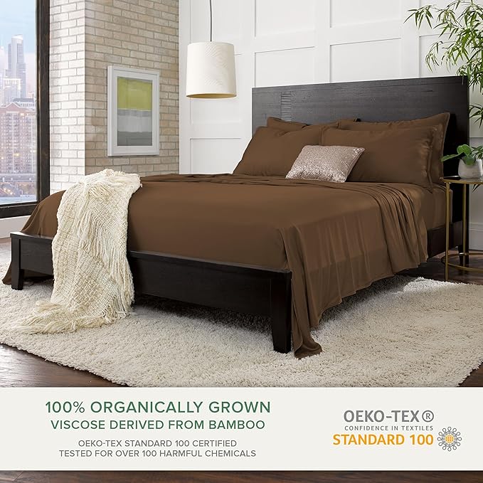 Full Sheets by Pure Bamboo, Genuine 100% Organic Viscose Derived from Bamboo - Image 2