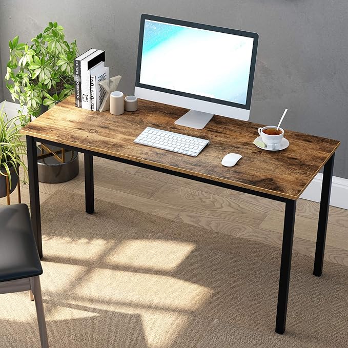 DlandHome 47 inch Computer Desk Home Office Table Writing Desk Study Table - Image 3