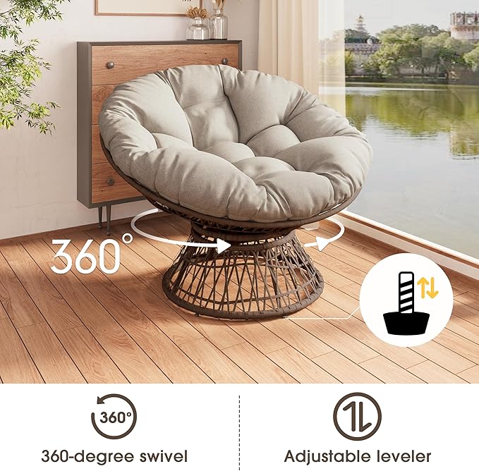 Ball & Cast Ergonomic Wicker Chair - Image 3