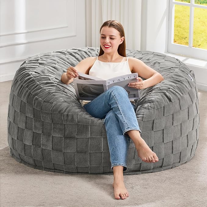Hobestluk Bean Bag Chairs Beanbag Chair by YourHomeDeservesMore