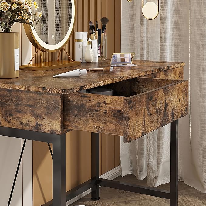 CAIYUN 40“ Small Desk for Bedroom, Computer Desk - Image 8