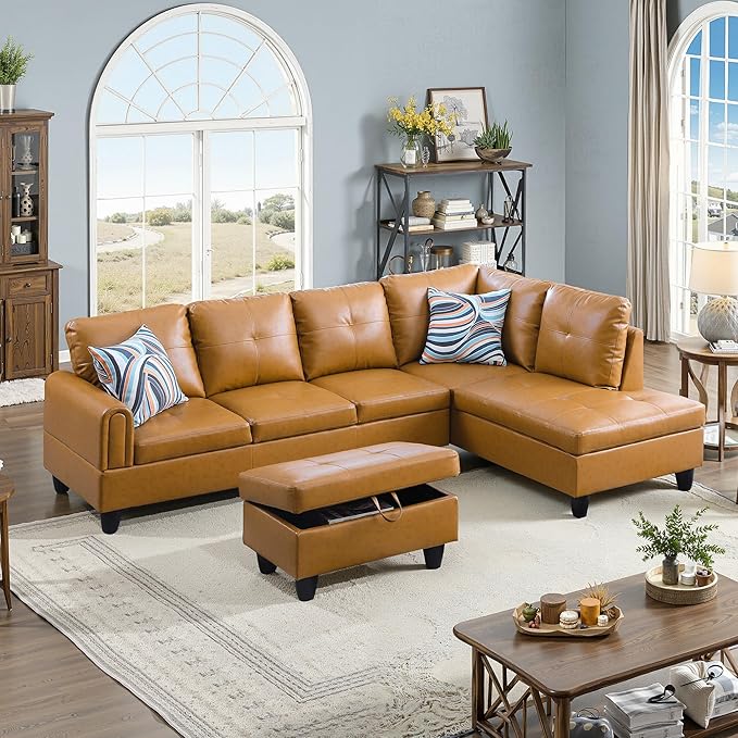NicBex Sectional Couch 3 Pieces Sofa Set by NicBex