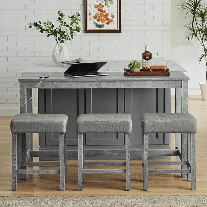 KEIKI 4-Piece Bar Table Set - Image 3
