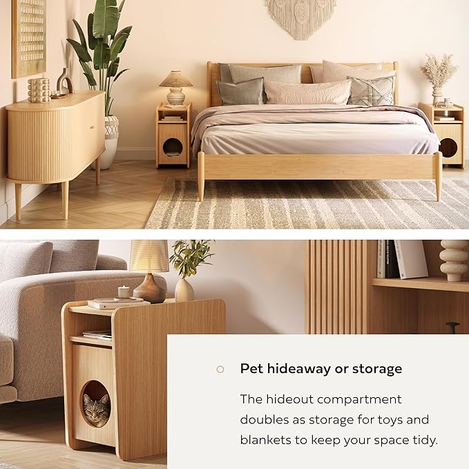 WERMO 12'' Cat Hideaway Side Table - Image 3