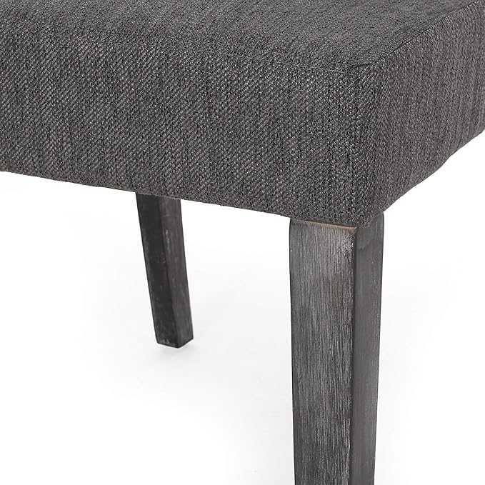 Christopher Knight Home Kuna Contemporary Upholstered Dining Chair, Charcoal + - Image 8
