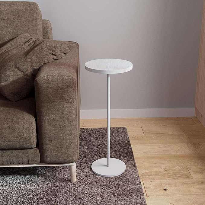 Small Side Table, Metal Round Drink Table, Desktop Diameter 9.99“ - Image 6