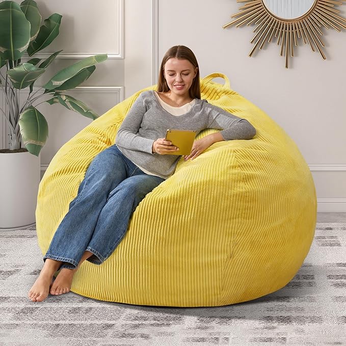 3.5FT Bean Bag Chairs Teardrop Bean Bag Chair by Cansunna