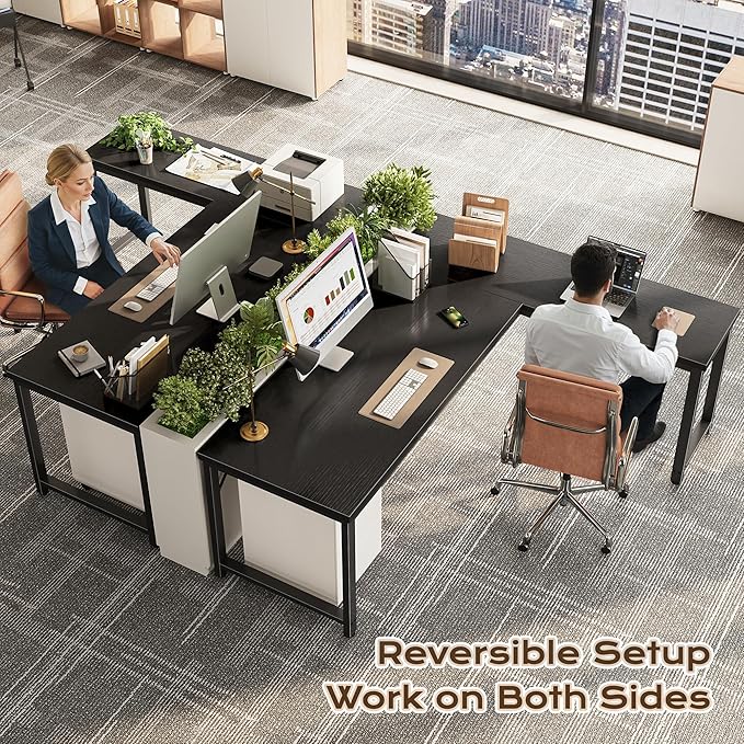 Huuger 63 Inch L Shaped Desk - Image 2