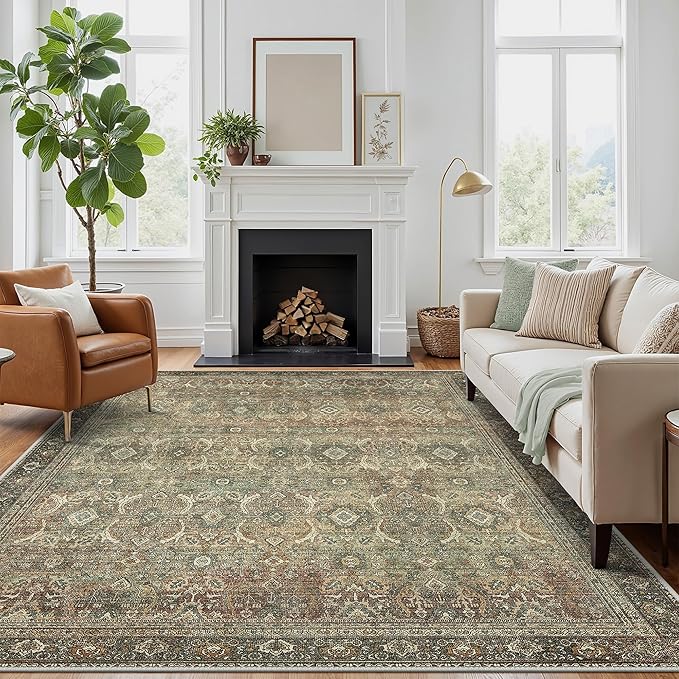 8X10 Area Rugs Machine Washable Rugs - Image 2