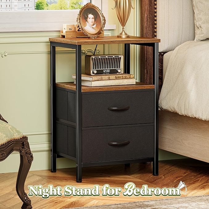 Huuger Night Stand Set of 2, Nightstand - Image 4