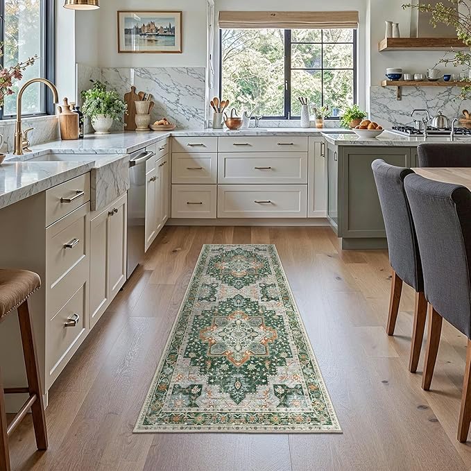 GENIMO 2x5 Runner Rugs for Hallway, Machine Washable Non Slip Vintage Rugs - Image 8