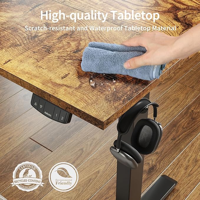 Agilestic Electric Standing Desk, 48 x 24 Inches Height Adjustable Desk - Image 5