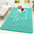 OLANLY Door Mat for Muddy Dog Paws 59x35, Ultra Absorbent Chenille Mud Doormat by OLANLY