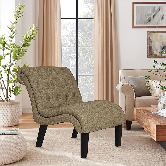 Yongqiang Accent Chairs Set of 2 Modern Armless Living Room Bedroom Side Chairs - Image 6